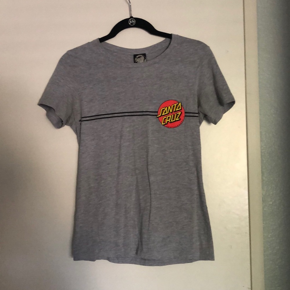 Santa Cruz gray short sleeve T-shirt